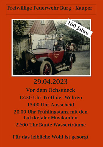 100 Jahre FFw Burg Kauper